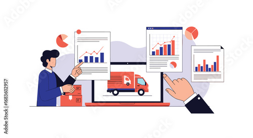 Visualizing delivery fleet performance through dynamic data analysis and reporting for enhanced logistics operations