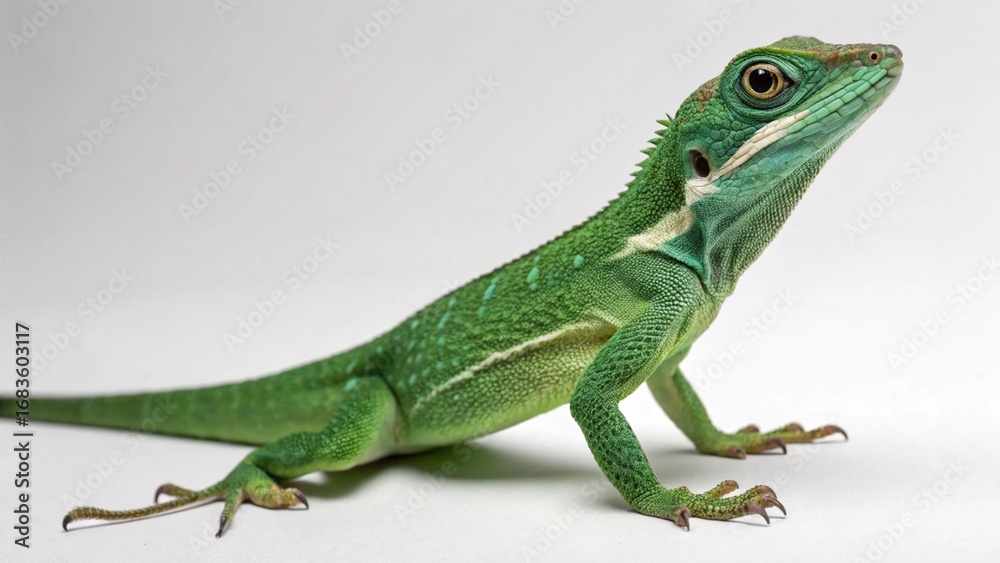 Fototapeta premium Knight Anole on studio background