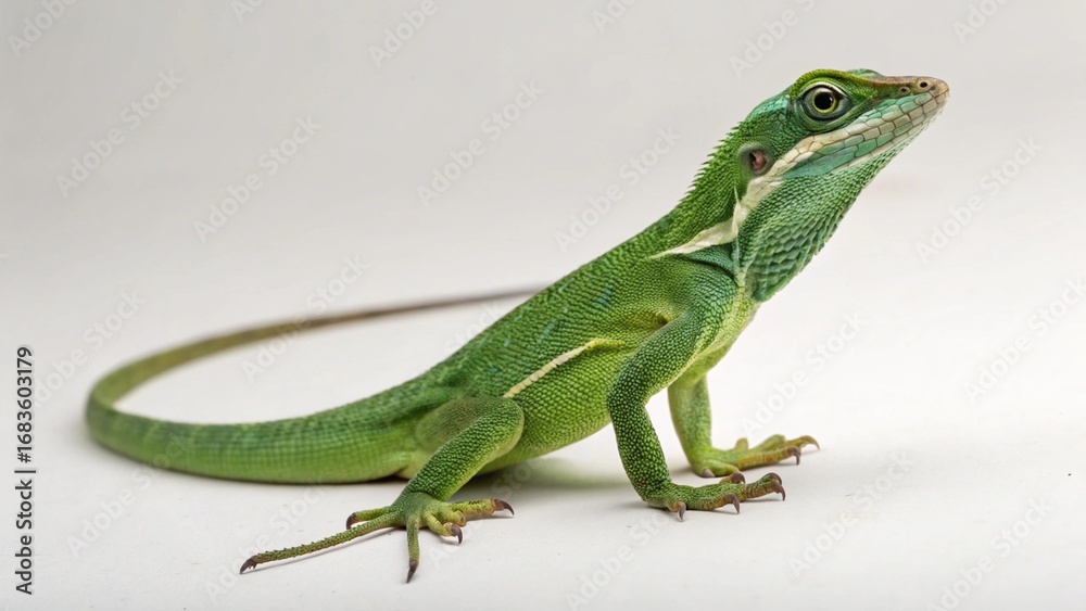 Fototapeta premium Knight Anole on studio background