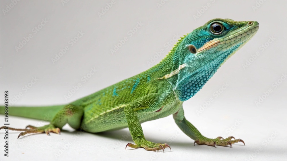 Fototapeta premium Knight Anole on studio background