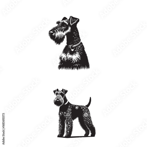 Airedale Terrier Silhouette Vector Set Black and White

Dog Outline Airedale Terrier Collection

Airedale Terrier Silhouette Illustration Pack