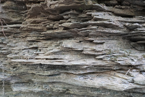 sedimentary rocks close up