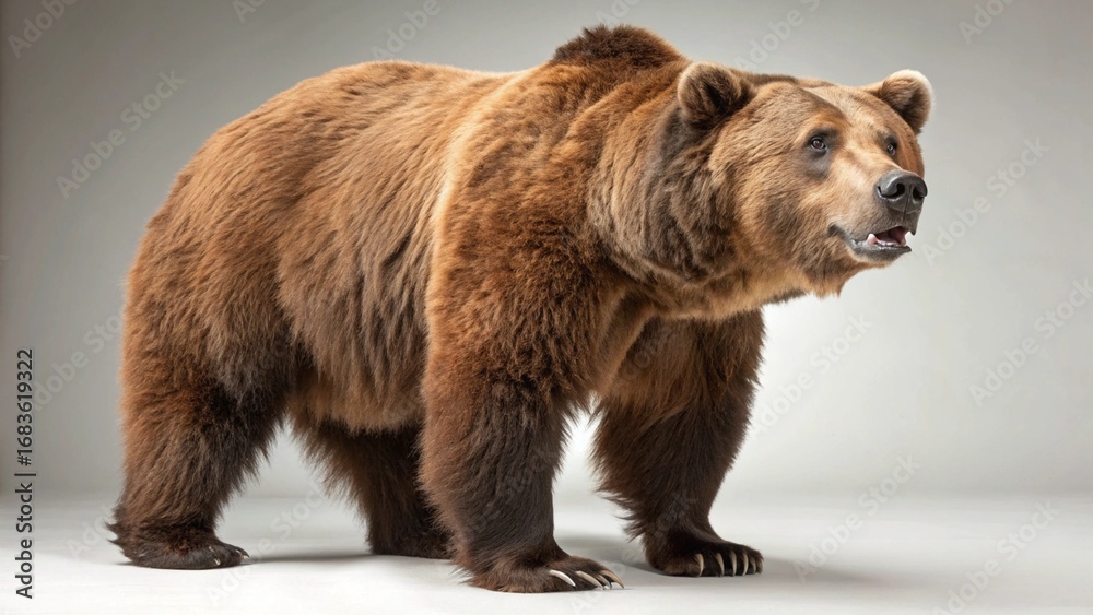 Fototapeta premium Kodiak Bear on studio background