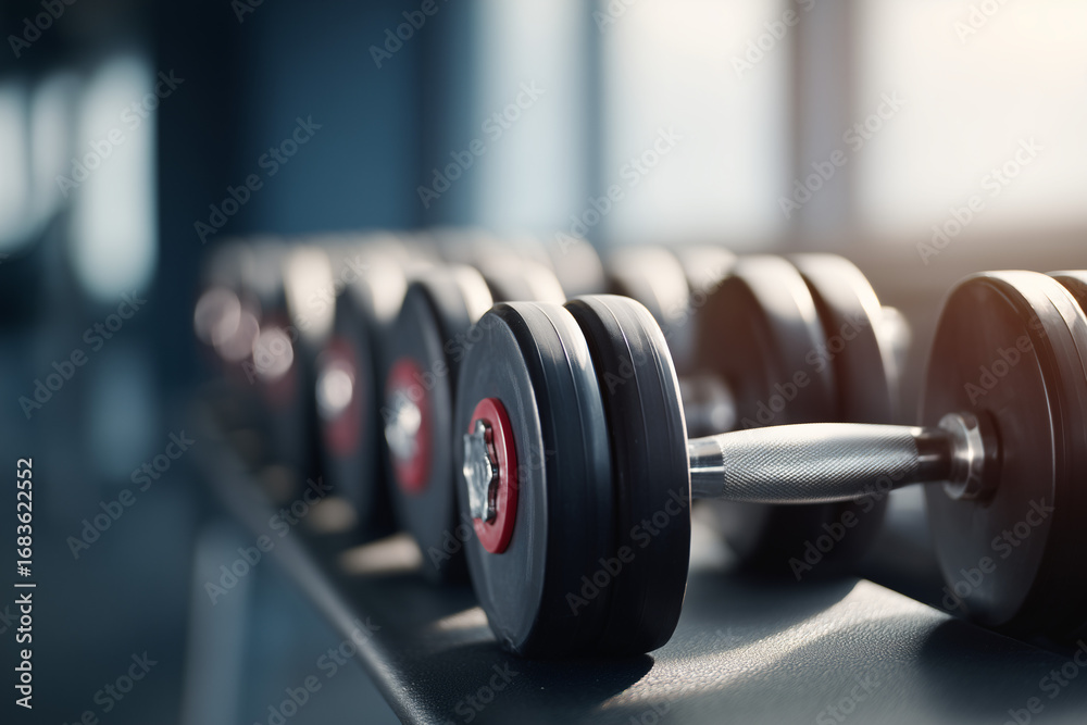 Fototapeta premium Weights in Gym
