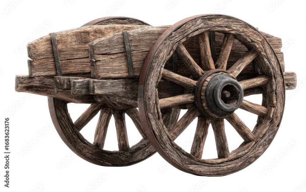 Obraz premium Wooden wagon, antique style