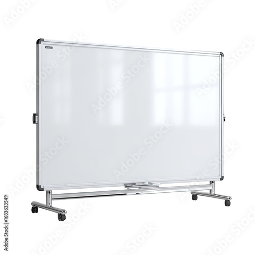 Wallpaper Mural A large, flat, white whiteboard mounted on a metal stand Torontodigital.ca