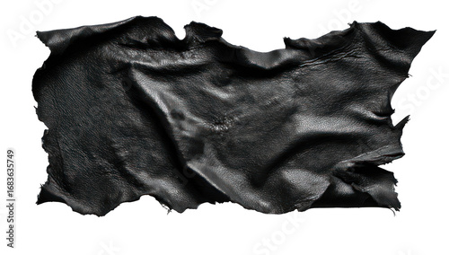 Black wrinkled fabric or material