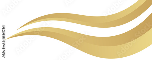 golden wave background. gold wave curve, gold wave corner shape for element, gold line ribbon graphic, striped gold. vector illustrator