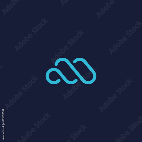 Letter M logo Icon flat vector design