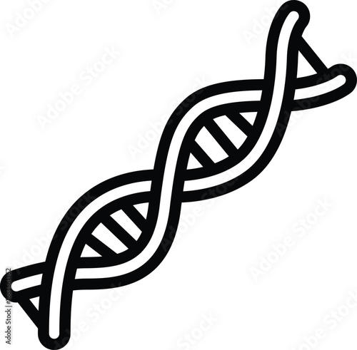 Canvas Print DNA splice icon representing genetic modification and gene editing