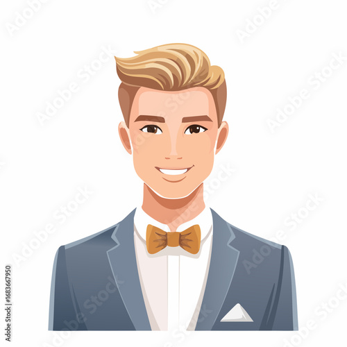 Groom illustration art
