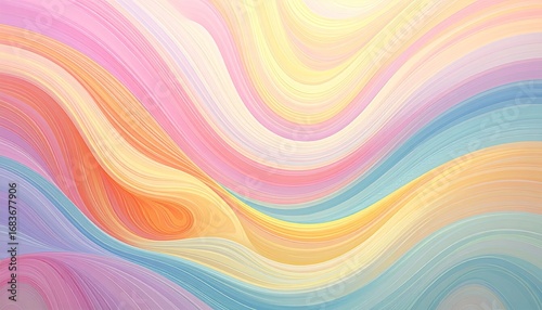 Abstract swirling pastel colors