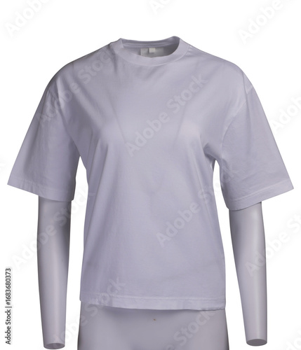 Image of a shirt with mannequin for fashion on transparent background