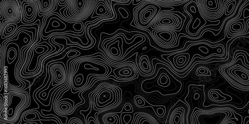 Abstract topographic map background. Topographic map lines contour background. 
