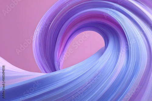 3D render, abstract background with blue and purple swirls on a gradient pink backdrop. Abstract wallpaper for design, 