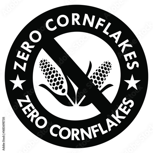 Zero Cornflakes Icon Vector