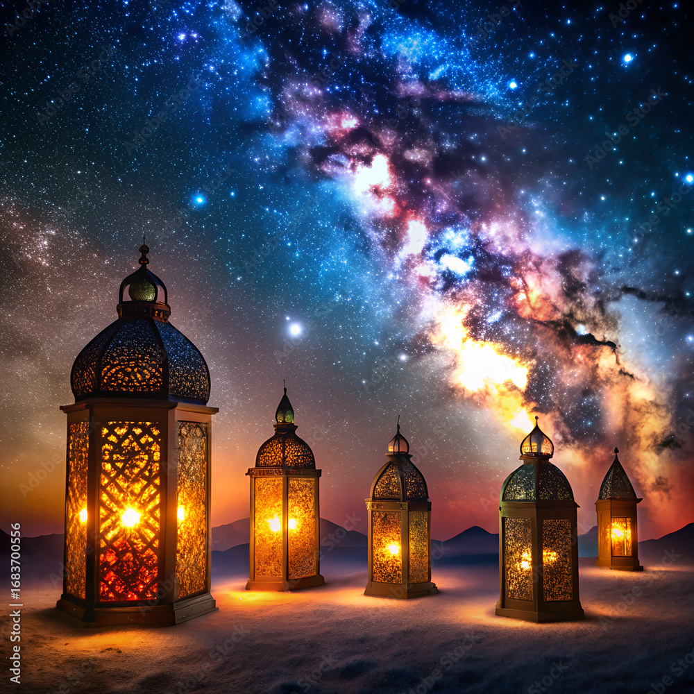 Fototapeta premium mosque in the night