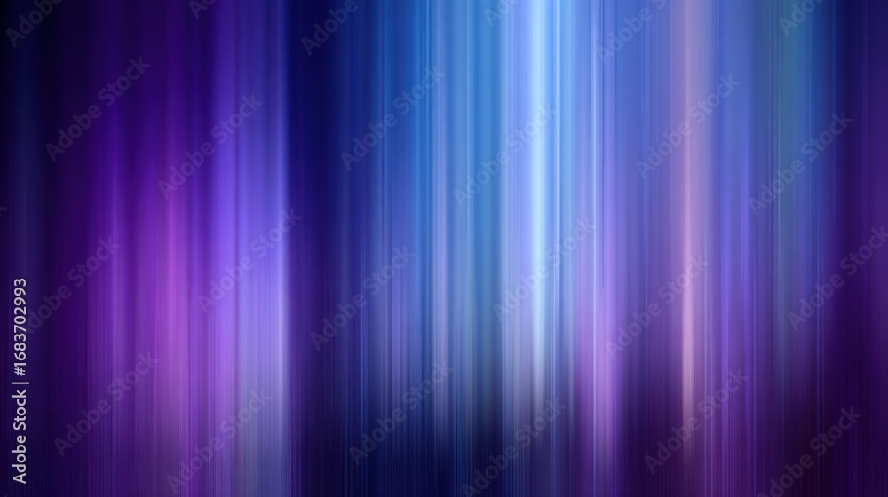 Fototapeta premium Abstract background of blended blue and purple vertical light streaks