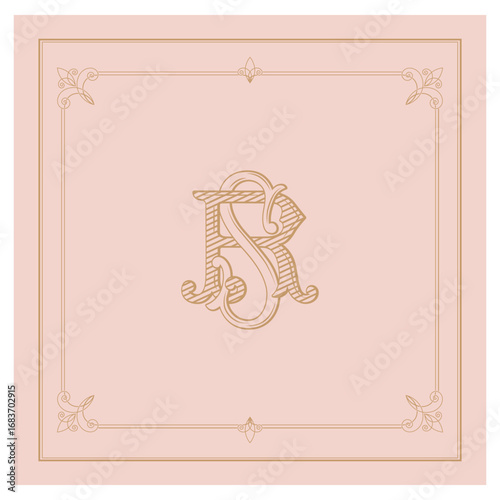 SR, RS, logo SR, Letter SR,  Monogram SR,Wedding Monogram, Wedding Logo, Logo Design , Monogram Vintage