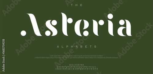 Asteria modern creative minimal alphabet small letter logo design