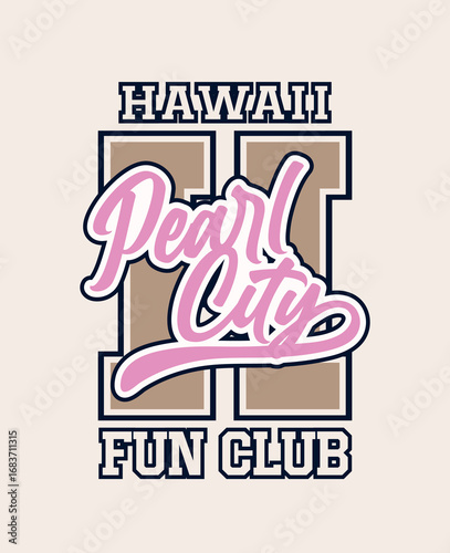 HAWAII COLLEGE t-shirt