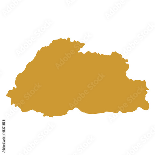 map of bhutan land