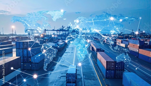 Global Supply Chain Network with Secure Blockchain Connections