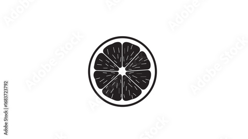 Vibrant citrus fruit illustration with colorful accents