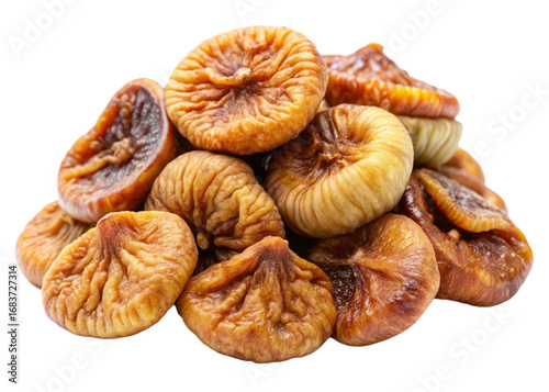 Dried figs isolated on white background