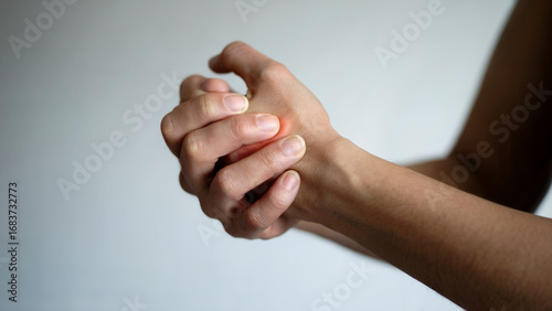 Hand Pain Relief Concept for Arthritis or Carpal Tunnel Syndrome