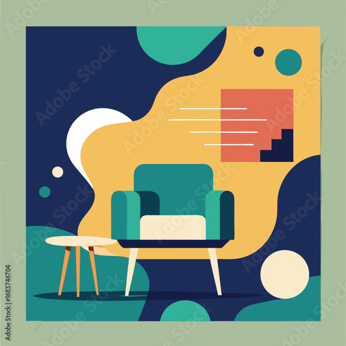 Furnished modern furniture post design