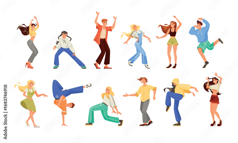 custom made wallpaper toronto digitalExploring diverse dance styles and embracing joyful movements through vibrant vector art
