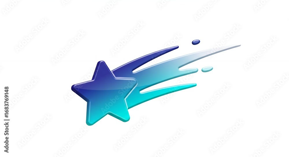 Obraz premium Shooting star graphic design element
