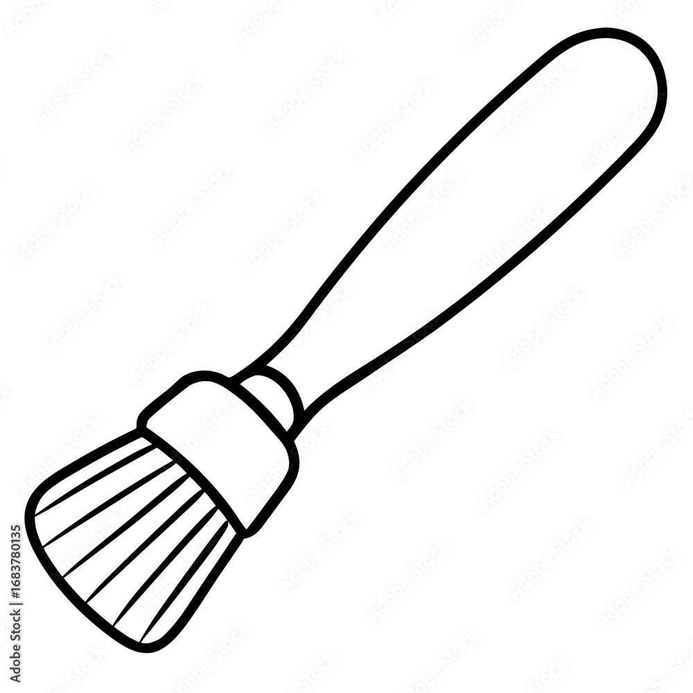 Obraz premium Vector illustration of a paintbrush
