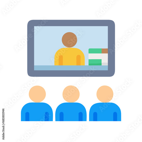 Online meeting concept, team working from home or office