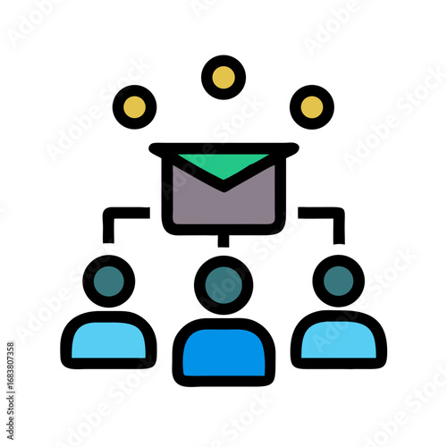 Email marketing campaign delivers message to recipients network easily