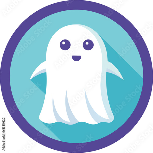 Ghost Hovering Inside Circular Frame