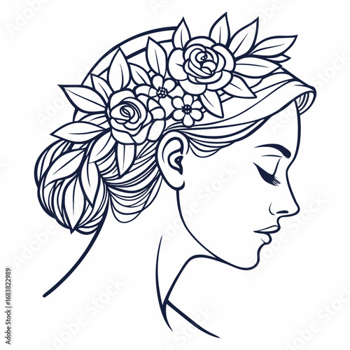 Face with Flower Crown 1