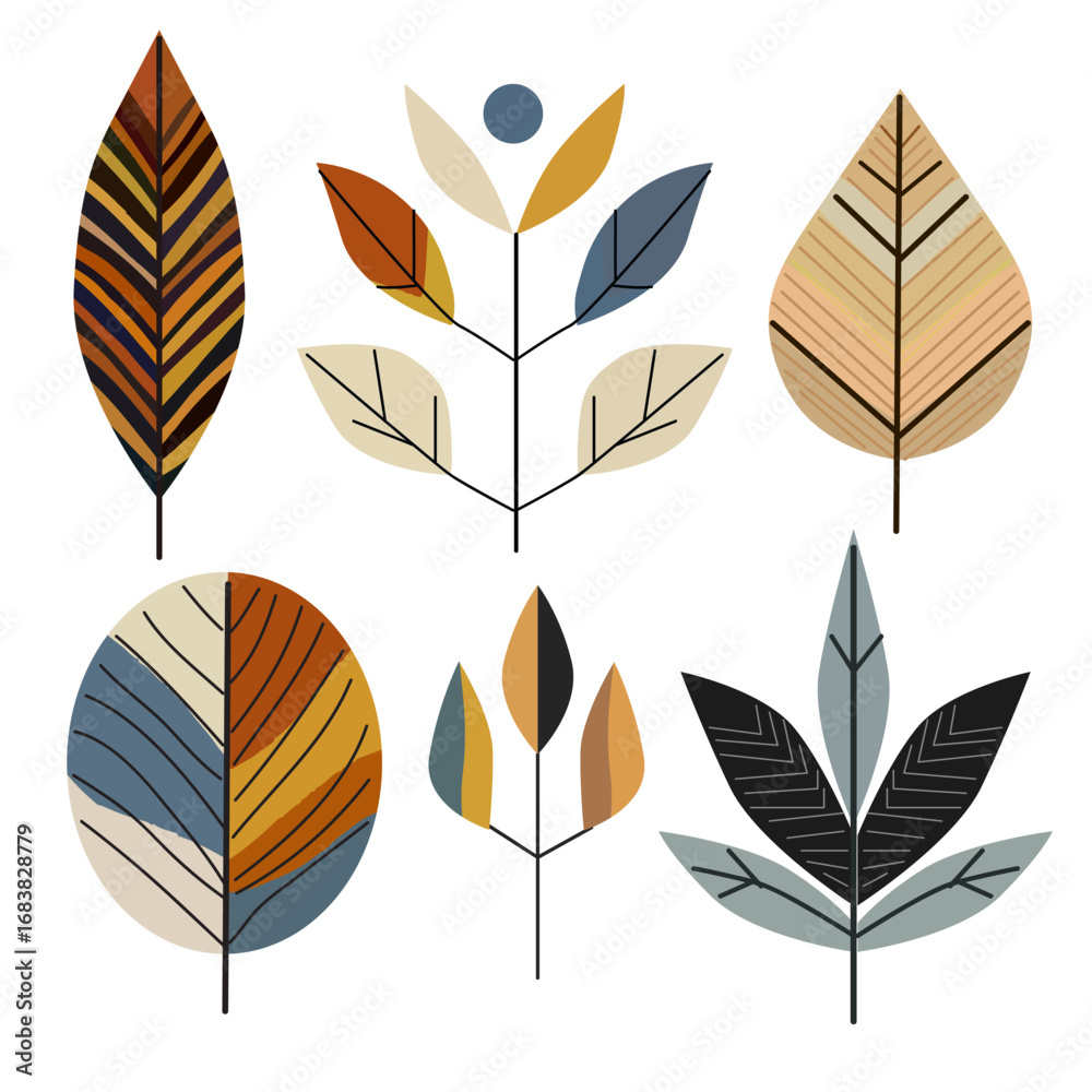 Fototapeta premium autumn halloween design elements set