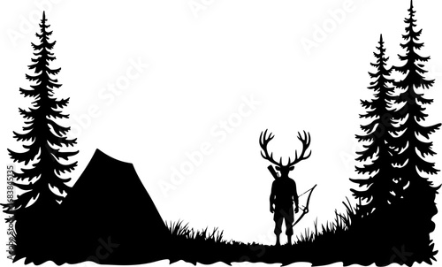 Deer Hunter Hybrid Wilderness Silhouette Set"