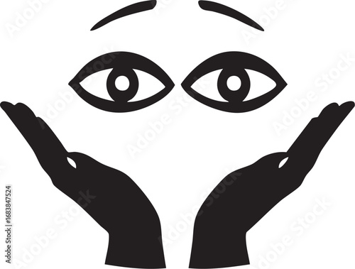 Hands Holding and Presenting Eyeballs

