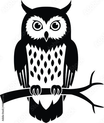 An owl perched a branch, a symbol of wisdom and knowledge, gazing intently