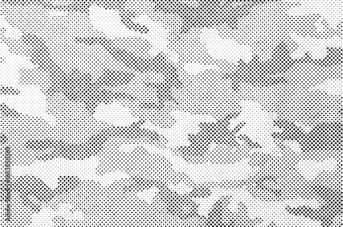 Abstract halftone background. Military camouflage effect dot seamless pattern texture. Dotted background as design element.