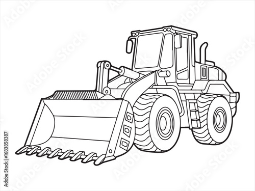 Construction Loader Truck with Big Bucket for Earth Moving