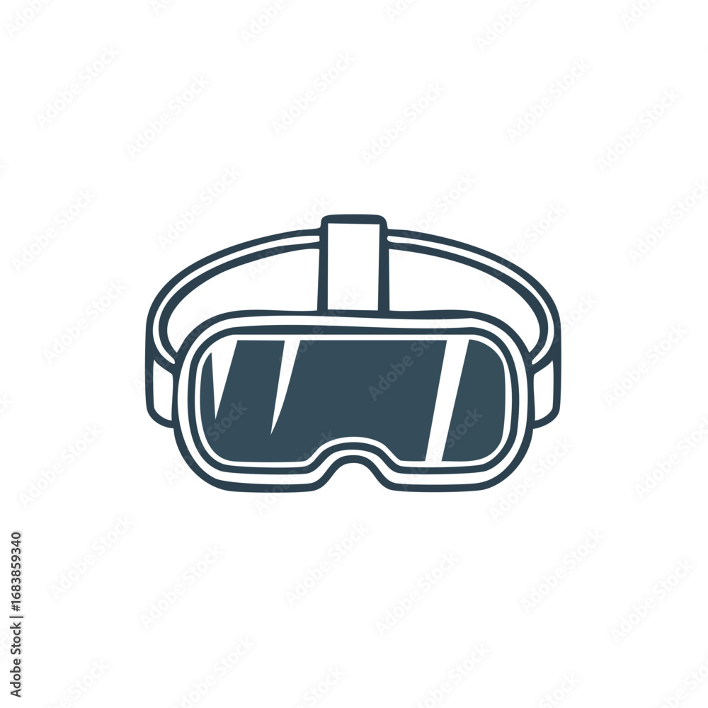Obraz premium Immerse yourself in a world of virtual reality with this sleek VR headset. Explore new dimensions and experiences