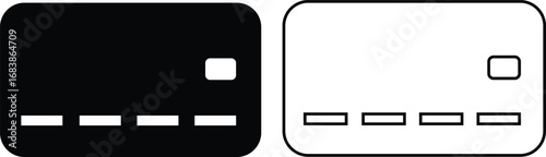 Credit card icon set, black flat and line style debit card collection, payment card vector group with finance and banking symbols, money transaction icons and credit