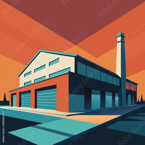 flat vector warehouse exterior (3).eps