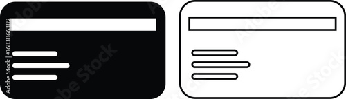 Credit card icon set, black flat and line style debit card collection, payment card vector group with finance and banking symbols, money transaction icons and credit