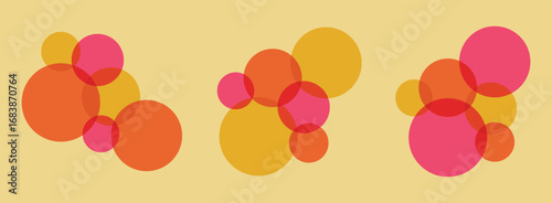 Geometric abstract figures in retro risograph style Creative vector illustrations for banners, posters, backgrounds and wallpapers.