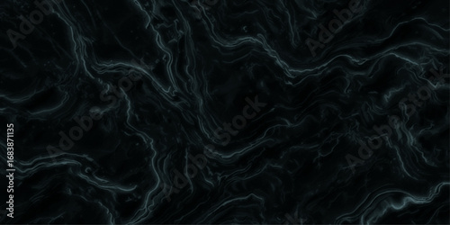 Abstract Dark Marble Texture with Liquid Swirl Patterns and Fluid Lines subtle luminous highlights luxurious and modern aesthetics.